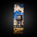 Lifeguard Tower, Beach House Decor, Coastal Wall Art, Canvas Print, Blue and White Painting, Nautical Home Decor, Summer Beach Art