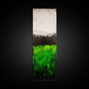 Abstract Green Field, Minimalist Landscape Painting, Modern Nature Art, Canvas Print, Vibrant Green Wall Decor, Contemporary Home Art