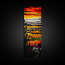 Autumn Fields, Sunset Painting, Warm Colors, Rustic Decor, Framed Canvas Print, Farmhouse Wall Art, Nature Inspired, Cozy Home Art