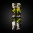Reflection, Forest, Landscape, Canvas Print, Nature Wall Art, Tranquil Scene, Greenery Art, Serene Home Decor, Zen Office Artwork