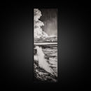 Ocean Power, Wave Crash, Coastal Landscape, Dramatic Seascape, Framed Canvas Print, Black and White Wall Art, Beach House Decor