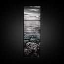 Ocean Depths, Coastal Art, Black and White Photography, Canvas Print, Beach Wall Art, Nautical Decor, Ocean Print, Modern Home Decor