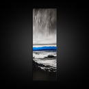 Stormy Waves, Dramatic Seascape, Black and White Art, Framed Canvas Print, Coastal Wall Art, Nautical Home Decor, Minimalist Seascape