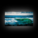 Ocean Wave, Sea Painting, Canvas Print, Coastal Wall Art, Beach Home Decor, Nautical Art, Large Wall Art, Bedroom Art, Modern Seascape