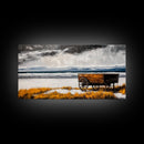 Rustic Wagon, Western Decor, Autumn Wall Art, Landscape Canvas Print, Farmhouse Living Room Art, Country Style, Nature Wall Decor