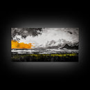 Sunset Seascape, Coastal Wall Art, Modern Beach Decor, Ocean Painting, Large Framed Canvas Print, Living Room Art, Minimalist Art