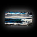 Ocean Wave, Blue Water, Seascape Painting, Canvas Print, Surf Wall Art, Beach House Decor, Coastal Living, Nautical Art, Large Wall Decor