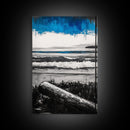Ocean Serenity, Coastal Landscape, Nautical Wall Art, Beach House Decor, Framed Canvas Print, Living Room Wall Art, Seascape Painting