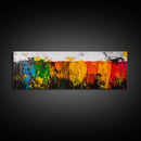 Vibrant Abstract, Colorful Texture, Bold Art, Framed Canvas Print, Boho Wall Art, Modern Home Decor, Statement Painting, Office Art