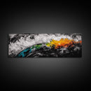 Abstract Earth, Bold Color Wall Art, Framed Canvas Print, Modern Home Decor, Living Room Wall Art, Unique Abstract Painting, Statement Art