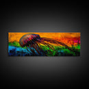 Jellyfish Art, Ocean Canvas Print, Vibrant Sea Life, Coastal Decor, Colorful Nautical Art, Modern Beach House, Living Room Wall Art