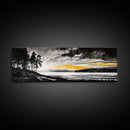 Sunset Landscape Art, Moody Sky Print, Nature Wall Decor, Mountain View Artwork, Rustic Home Decor, Warm Tones, Canvas Print