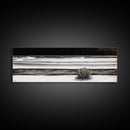 Black and White Seascape, Coastal Wall Art, Minimalist Ocean Art, Modern Beach Decor, Framed Canvas Print, Bedroom Art, Monochrome Landscape