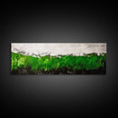Abstract Green, Modern Minimalist Art, Textured Nature Print, Earthy Wall Decor, Framed Canvas Print, Office Wall Art, Contemporary Home Decor