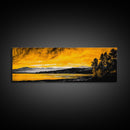Golden Horizon, Scenic Lake Print, Nature Artwork, Canvas Print, Rustic Home Decor, Large Wall Art, Fall Landscape