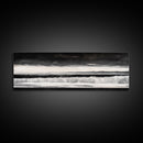 Monochrome Waves, Black and White Seascape, Ocean Art, Canvas Print, Minimalist Home Decor, Modern Coastal Wall Art