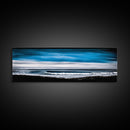 Ocean Wave, Coastal Seascape, Framed Canvas Print, Nautical Wall Art, Beach House Decor, Blue Wave Painting, Living Room Artwork, Minimalist Art