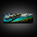 Abstract, Windy Tree, Coastal, Storm, Framed Canvas Print, Moody Wall Art, Large Wall Art, Nature Art, Modern Home Decor, Living Room Wall Art
