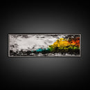 Moody Landscape Painting, Minimalist Nature Art, Rustic Home Decor, Dramatic Wall Art, Modern Abstract Print, Framed Canvas Print