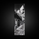 Western Saloon, Rustic Storefront, Desert Vibes, Black and White Photography, Framed Canvas Print, Man Cave Art, Americana Wall Style