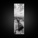 Shotgun Beach, Western Art, Coastal Edge, Canvas Print, Masculine Wall Decor, Cabin Style, Rustic Photography, Dramatic Sky