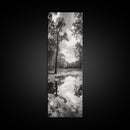 Reflective Forest, Nature Calm, Monochrome Trees, Peaceful Swamp, Framed Canvas Print, Rustic Cabin Decor, Moody Wall Art, Entryway Print