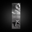Starfish Beach, Shoreline Calm, Ocean Minimalism, Canvas Print, Coastal Living Room Wall Art, Nautical Bathroom Decor, Beach House Style