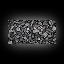 Natural Stone Texture, Dark Rock Pattern, Earthy Wall Background, Canvas Print, Office Wall Art, Modern Industrial Style, Minimalist Style