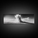 Sand Eruption, Desert Energy, Dust Storm, Framed Canvas Print, Modern Abstract Art, Office Wall Art, Dynamic Nature Photography