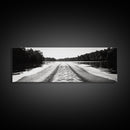 River Wake, Forest Waters, Lake Escape, Framed Canvas Print, Nature Photography, Minimalist Wall Art, Modern Cabin Decor
