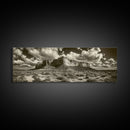Desert Plateau, Cloudscape Drama, Western Landscape, Large Wall Art, Canvas Print, Rustic Home Decor, Minimalist Nature Art, Office Wall Decor