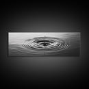 Water Drop Ripples, Black and White Photography, Zen Art, Minimalist Wall Decor, Canvas Print, Bathroom Wall Art, Meditation Room Art