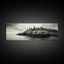 Pine Bluff, Rugged Coast, Northern Landscape, Canvas Print, Wilderness Wall Art, Rustic Decor, Lakehouse Art, Cabin Bedroom Style