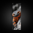 Lizard Closeup, Reptile Wall Art, Bold Colors, Nature Print, Framed Canvas Print, Animal Lover Gift, Office Wall Decor, Modern Jungle Art