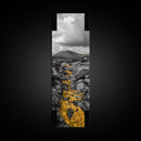 Lava Flow, Volcanic Path, Earth Texture, Yellow Stone, Canvas Print, geology wall art, bold nature photography, modern natural decor