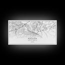 Augusta Street Map, Georgia Map, Map Print, Modern Art, Wall Art, Canvas Print, Farmhouse Décor, College Dorm Décor, Teacher Gift, Prints