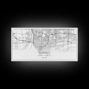 Buffalo Street Map, New York Map, Map Print, Modern Art, Wall Art, Canvas Art, Gift For Newlyweds, Gift For Parents, Apartment Décor