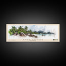 Anse Cocos, Seychelles Watercolor Beach Print, Vacation Gift, Seychelles Wall Art, Beach Painting, Beach Decor, Beach Painting