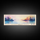 Apostle Islands, Wisconsin Watercolor Print, Vacation Gift, Wisconsin Wall Art, Beach Painting, Beach Decor, Large Wall Art, Wood Frame Art