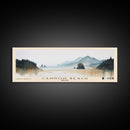 Cannon Beach, Oregon Watercolor Beach Print, Vacation Gift, Oregon Wall Art, Framed Canvas Print, Framed Beach Painting