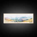 Doc Let, Vietnam Watercolor Print, Vacation Gift, Vietnam Wall Art, Beach Painting, Beach Decor, Large Wall Art, Wood Frame Art