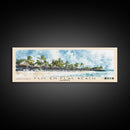 Flic en Flac Beach, Mauritius Watercolor Beach Print, Vacation Gift, Mauritius Wall Art, Beach Painting, Beach Decor, Beach Painting