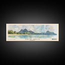 Gris Gris, Mauritius Watercolor Beach Print, Vacation Gift, Mauritius Wall Art, Beach Painting, Beach Decor, Beach Painting