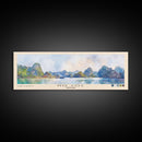 Ho Coc, Vietnam Watercolor Print, Vacation Gift, Vietnam Wall Art, Beach Painting, Beach Decor, Large Wall Art, Wood Frame Art