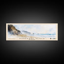 Karekare Beach, New Zealand Watercolor Beach Print, Vacation Gift, New Zealand Wall Art, Framed Canvas Print, Framed Beach Painting