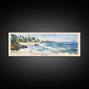 Marakolliya, Sri Lanka Watercolor Beach Print, Vacation Gift, Sri Lanka Wall Art, Framed Canvas Print, Framed Beach Painting
