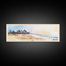 Palolem Beach, India Watercolor Beach Print, Vacation Gift, India Wall Art, Framed Canvas Print, Framed Beach Painting