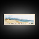Playa de Sa Boadella, Spain Watercolor Print, Vacation Gift, Spain Wall Art, Beach Painting, Beach Decor, Large Wall Art, Wood Frame Art