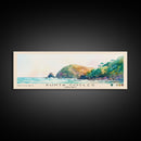 Punta Cocles, Costa Rica Watercolor Beach Print, Vacation Gift, Costa Rica Wall Art, Framed Canvas Print, Framed Beach Painting