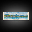Raiatea, French Polynesia Watercolor Beach Print, Vacation Gift, French Polynesia Wall Art, Framed Canvas Print, Framed Beach Painting